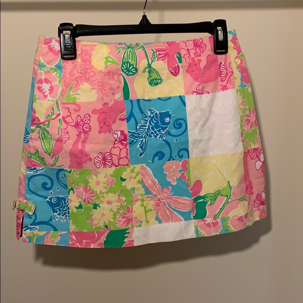 Multi patterned mini skirt by Lily Pulitzer
